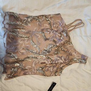 VENUS ONE SHOULDER ROSE GOLD TOP
